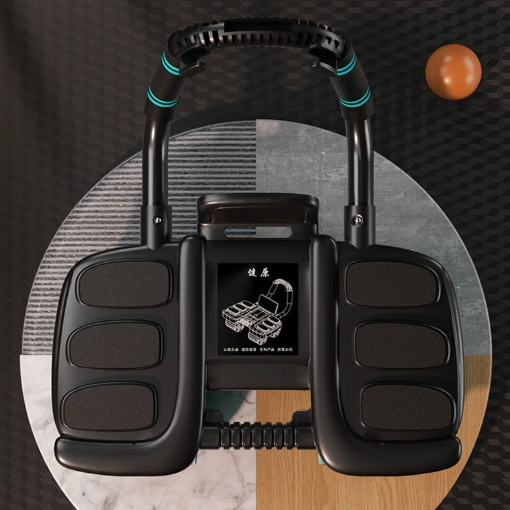 Abdominal Wheel Exerciser Automatic Rebound Anti-Slip Home Gym