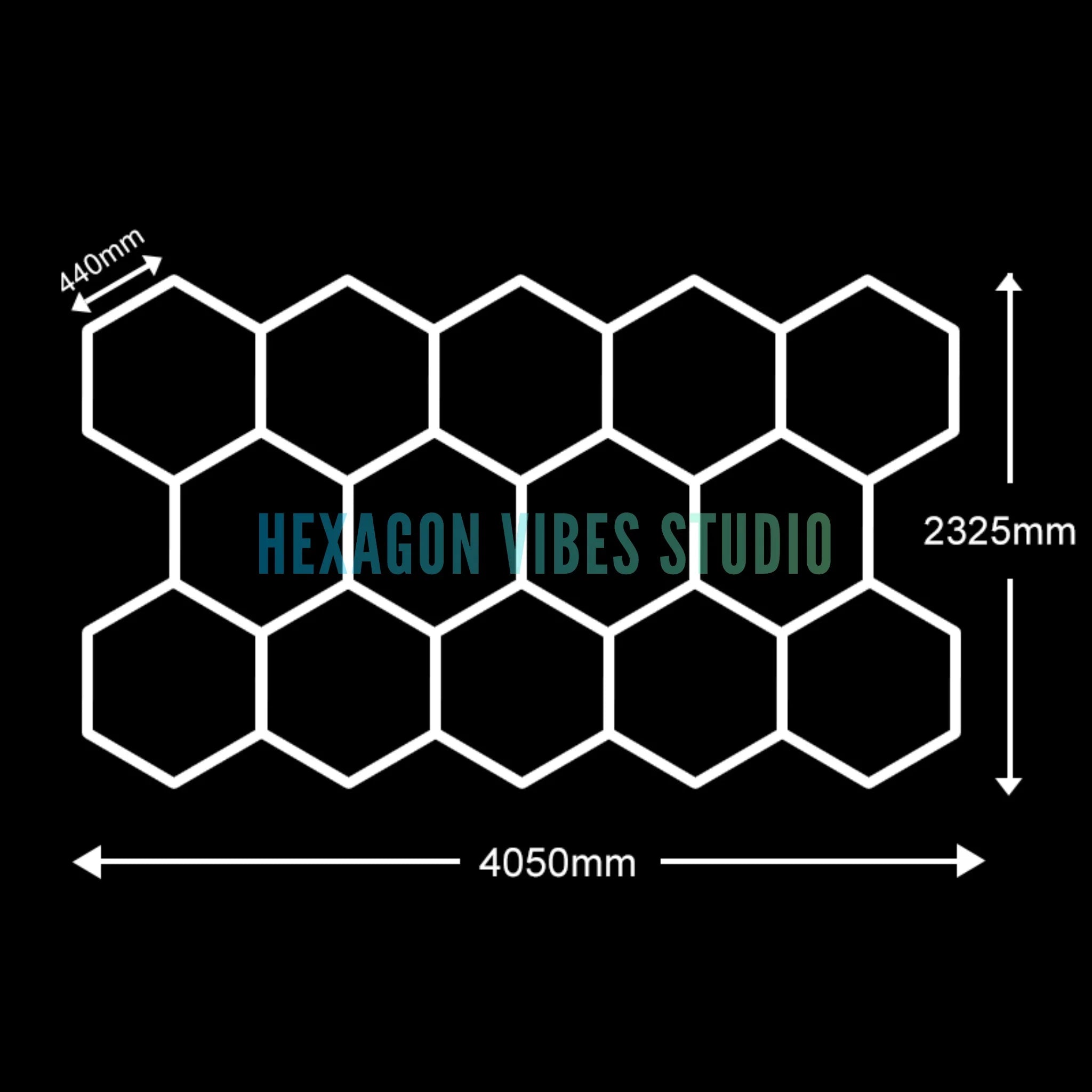 Garage Hexagon LED Light 50000H 6500K Ultra Bright
