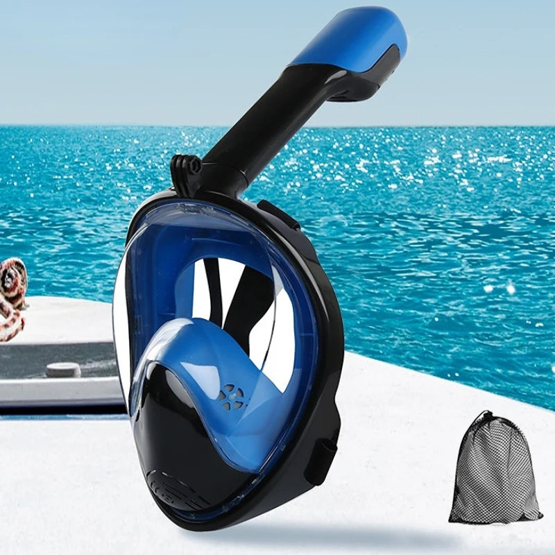 Vabena Full Face Diving Mask - Anti-Fog Snorkel Gear for Adults & Kids