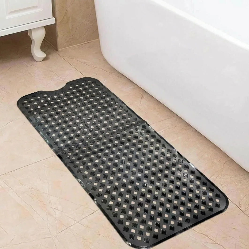 Cartoon Extra Long Bathtub Mat - Non-Slip Shower Mat 40x100cm with Suction Cups & Drain Holes