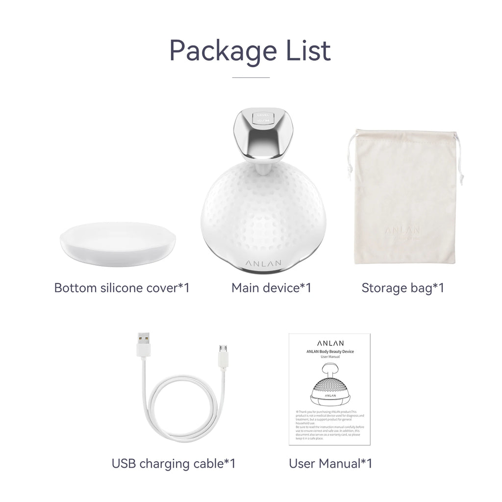 ANLAN 5-in-1 RF Cavitation Ultrasonic Body Slimming Massager for Fat Burning & Skin Tightening