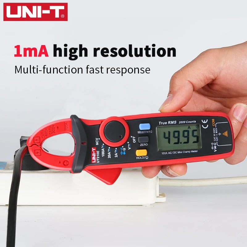 UNI-T UT210E/UT210D Digital Clamp Meter | AC/DC Ammeter | True RMS Multimeter for Electricians & HVAC