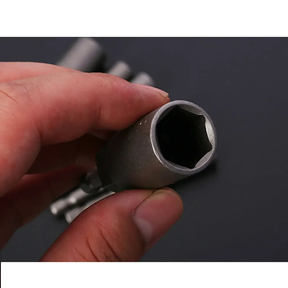 Deep Impact Socket Adapter Set 5.5-19mm | 1/4" Power Nut Driver Kit