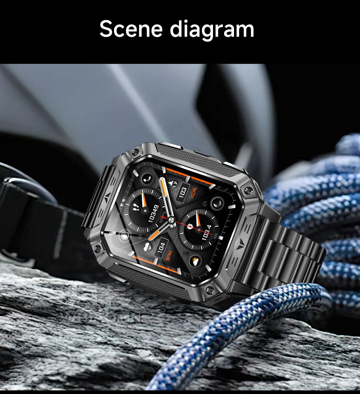 Apex Outdoor Smartwatch | GPS, Flashlight, AMOLED, 10ATM - Your Ultimate Adventure Companion
