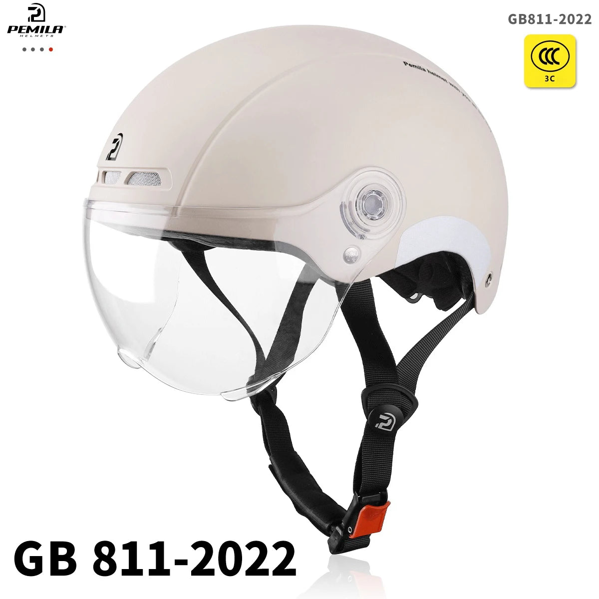 PEMILA Cycling Helmet with Goggles, Ear Protection & Reflective Safety - Adult MTB Road E-Bike