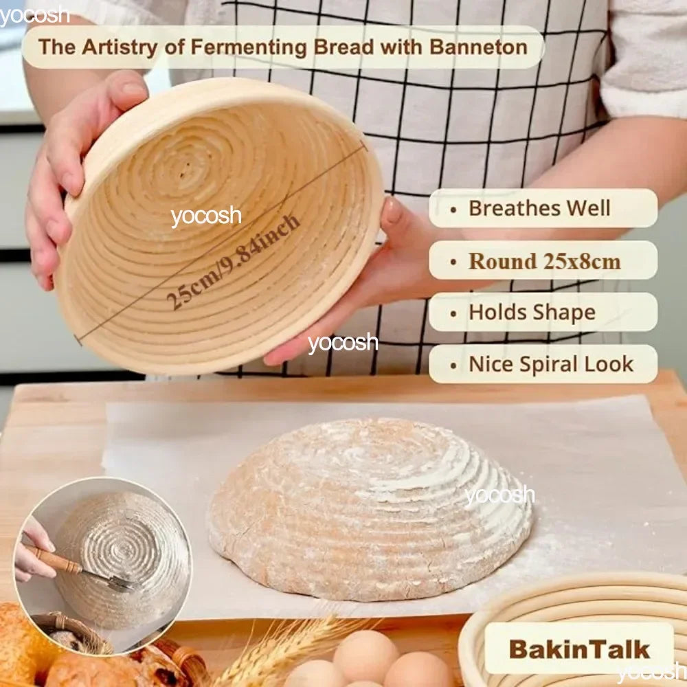 Professional Sourdough Baking Tools Set - Starter Jar, Mat & Knife