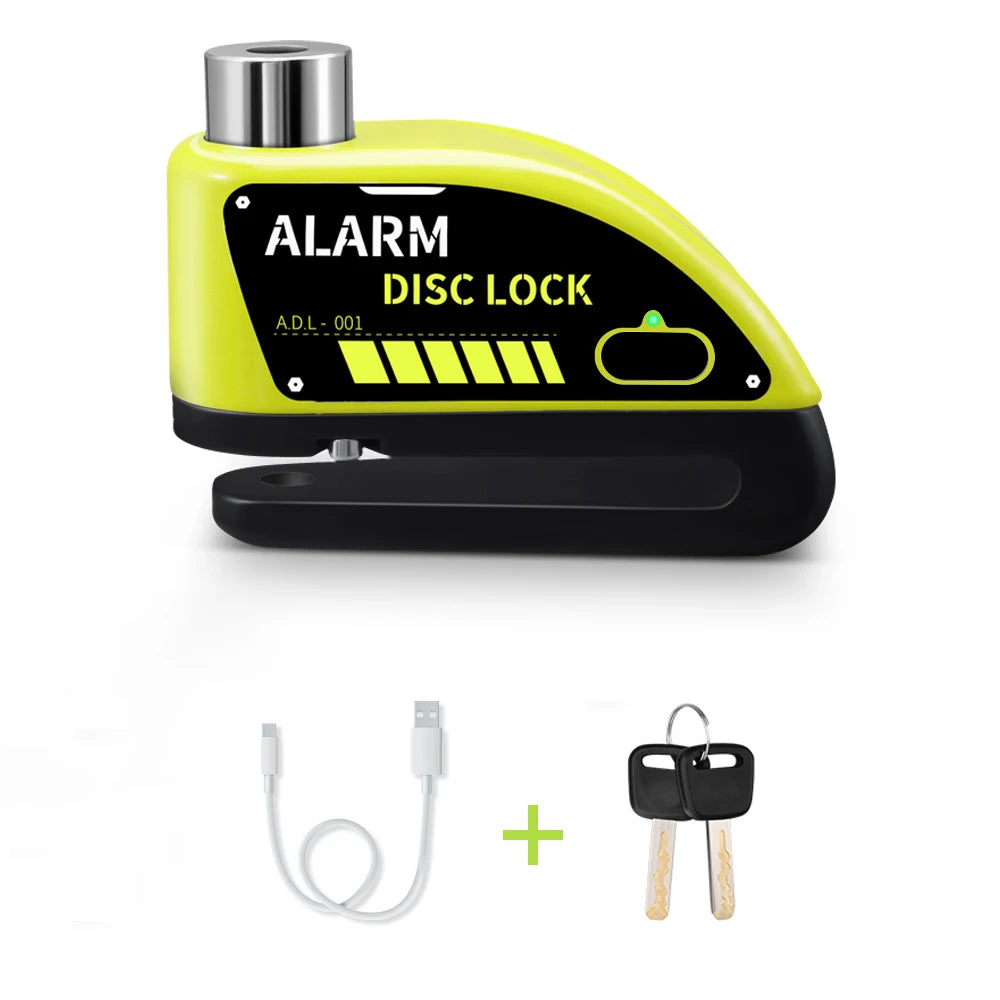 Extractme 110dB Motorcycle Alarm Disc Lock - Ultimate Waterproof Anti-Theft Security