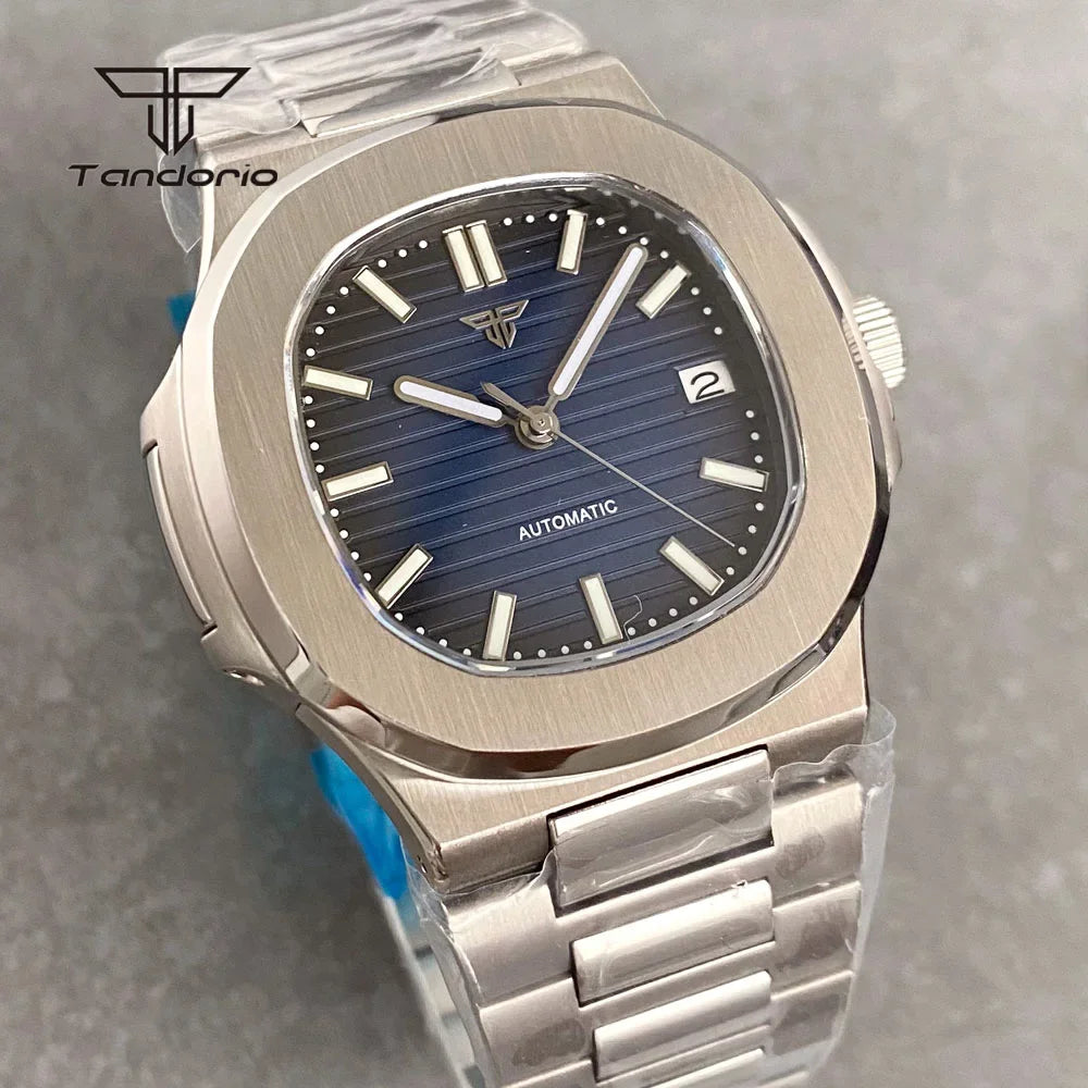 Tandorio Square Automatic Watch - Sapphire, Lume, NH35