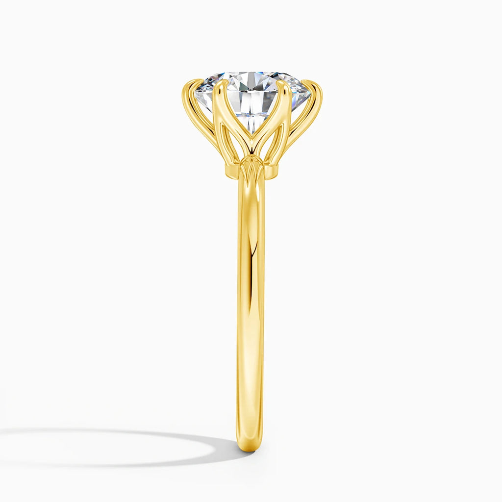 Elegant 14K Gold Filled Moissanite Engagement Ring for Women