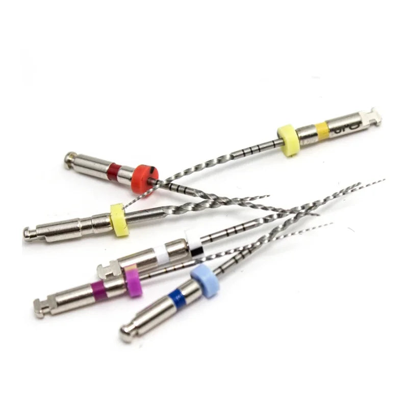 SOCO PLUS 6PCS Nickel Titanium Heat Activated Root Canal Rotary Files for EndoMotor