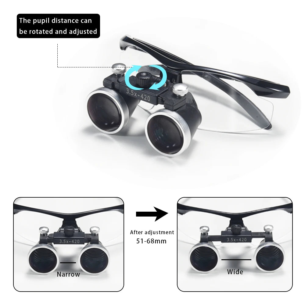 Dentistry Binocular Magnifier 2.5X/3.5X - Ultralight Dental Loupes