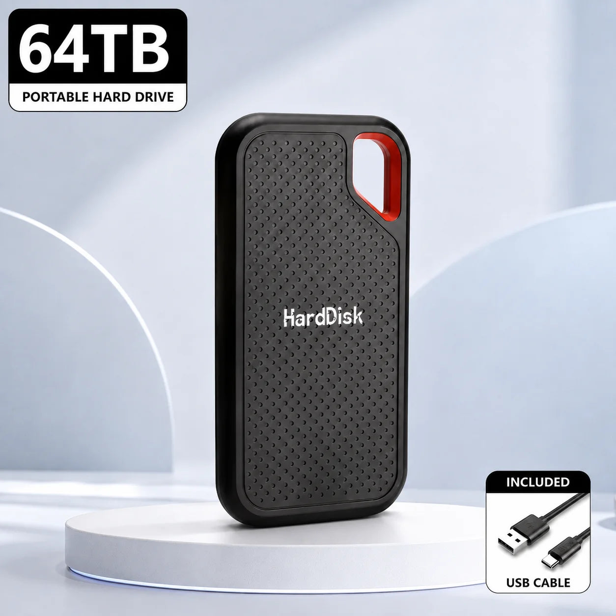 Vabena 1TB Portable SSD / 2TB External Hard Drive USB-C for Laptop/Mac