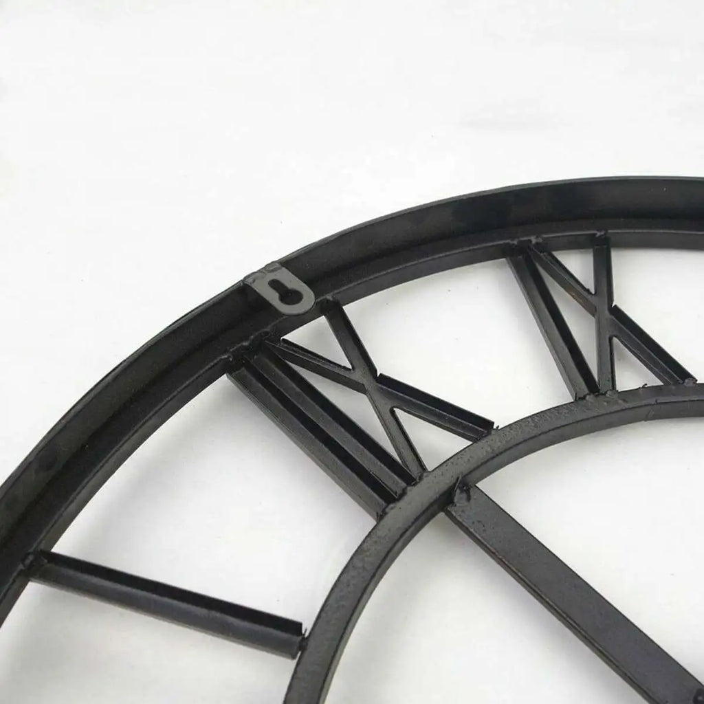 Large 60CM Nordic Retro Metal 3D Silent Wall Clock | Home Decor