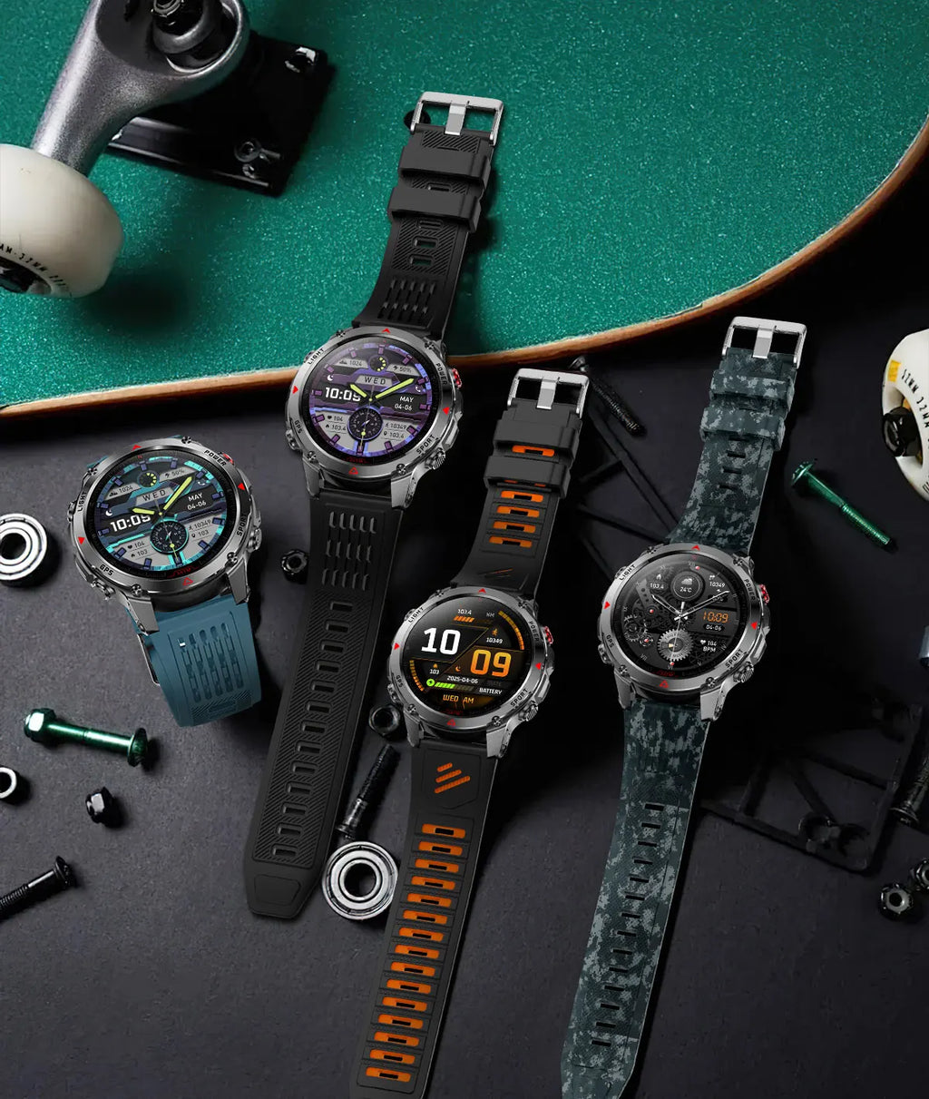 Vabena 2025 GPS Map Smartwatch | Navigation & Fitness for Men & Women
