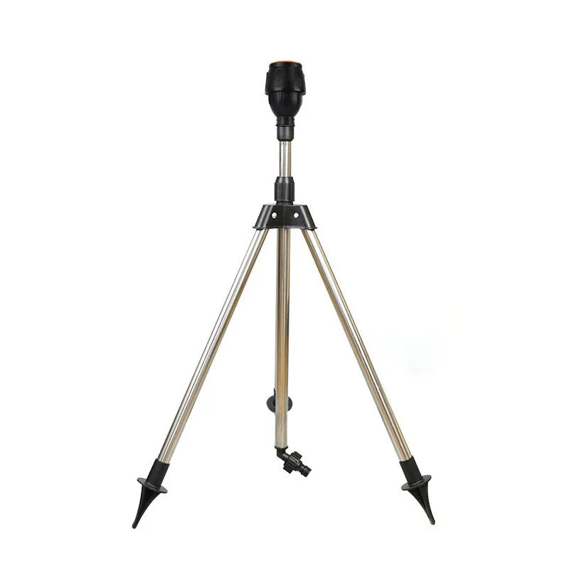 360-Degree Automatic Garden Sprinkler with Stainless Steel Tripod Set