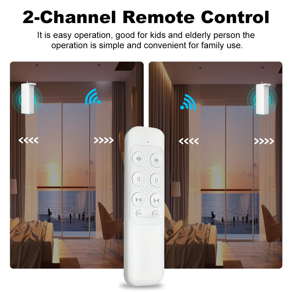 Silent Tuya Smart Curtain Motor | Automated Window Blinds