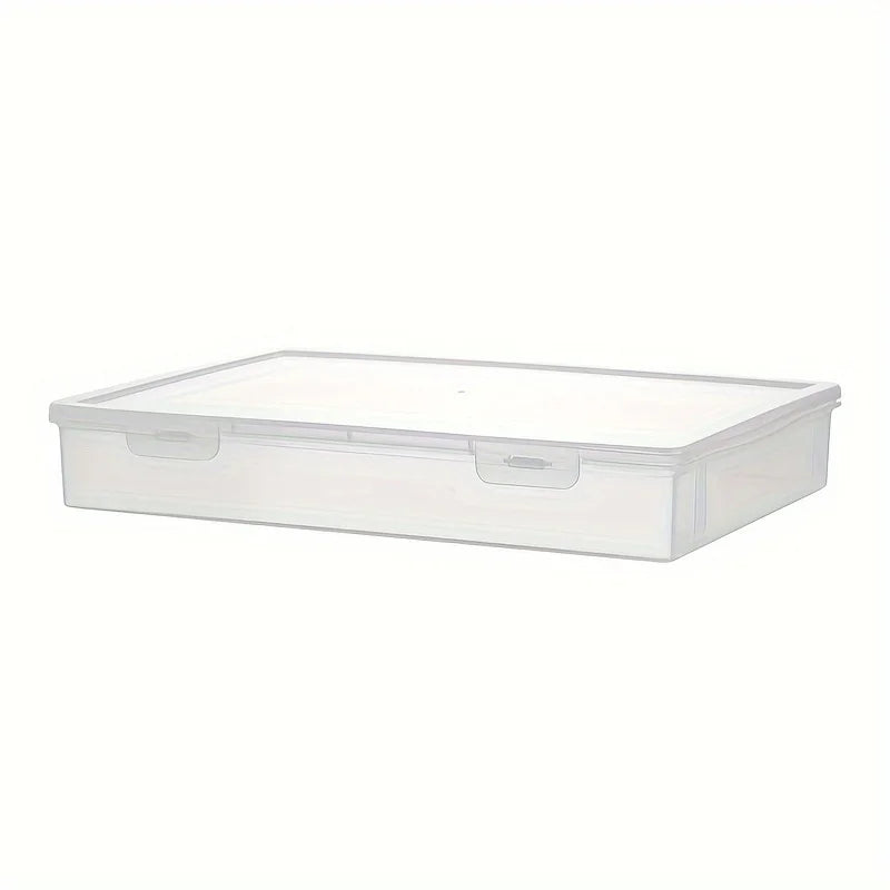Large Transparent Pencil Case - Notebook & Marker Storage for School