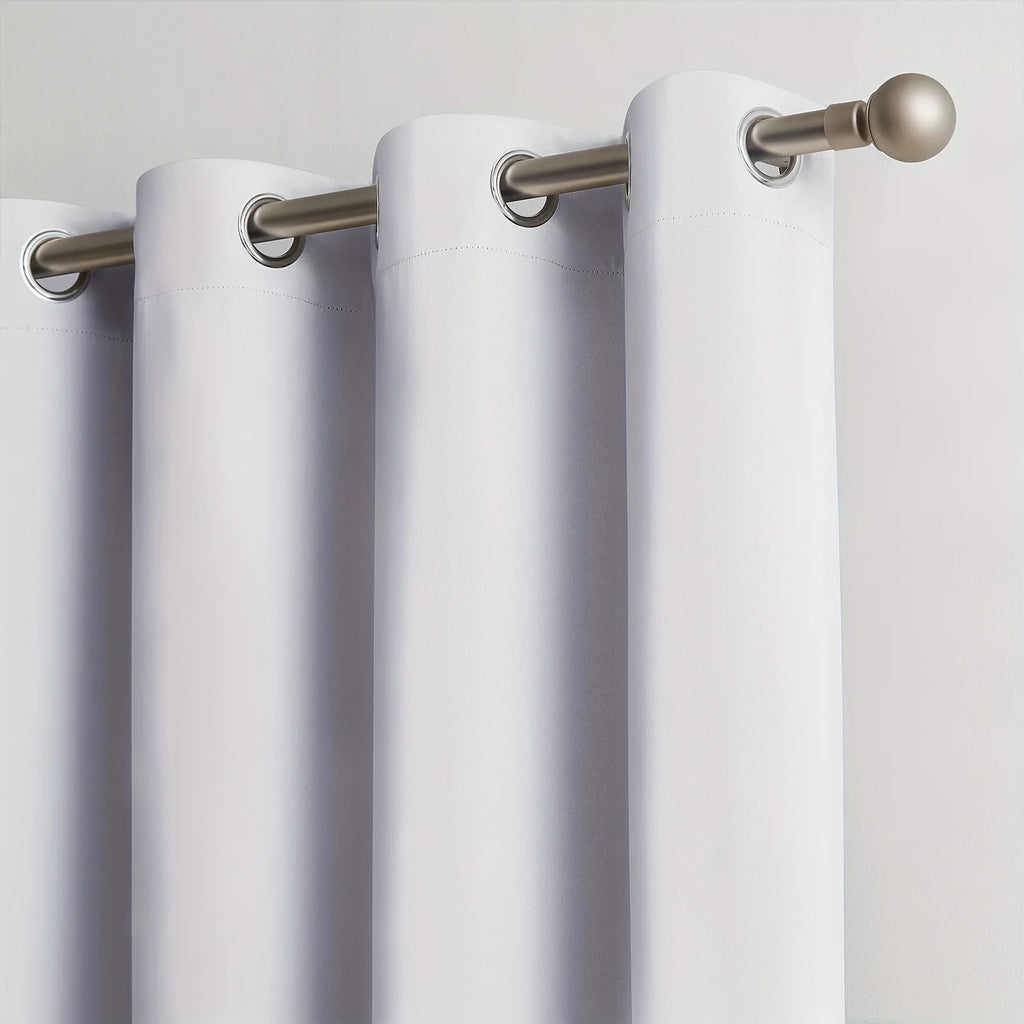 Modern 100% Blackout Curtains - 2 Pcs Set for Bedroom, Living Room & Kitchen