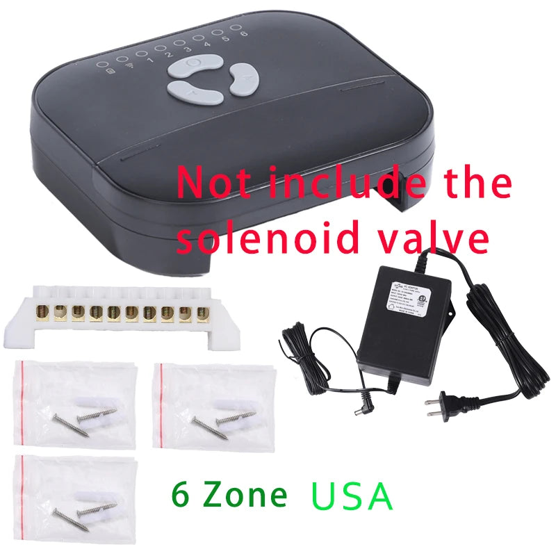 6-Zone Smart WiFi Garden Irrigation Timer & Tuya Controller