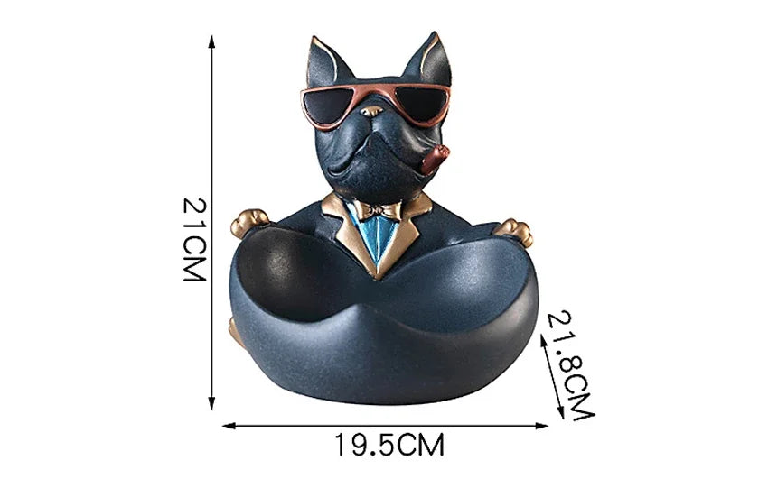 Elegant Dog Figurine Storage Box - Stylish Pet Decor & Organizer