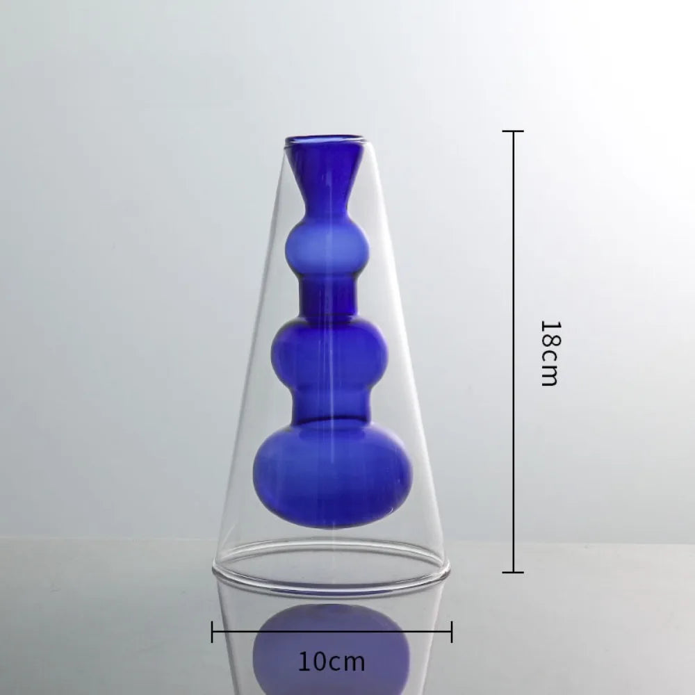Elegant Glass Hydroponic Vases - Modern Wedding & Home Decor