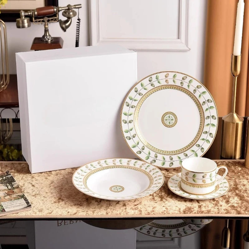 Classic Bone China Coffee & Tea Cup Set | Vabena Premium Quality