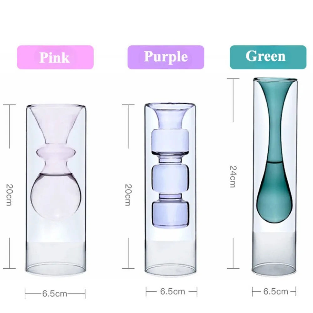 Creative Glass Vases, Hydroponic Planters & Decorative Bottles for Home & Wedding