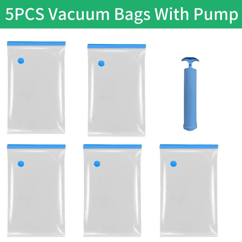 Vacuum Storage Bags 1-10 Pack | Space Saver for Comforters & Travel