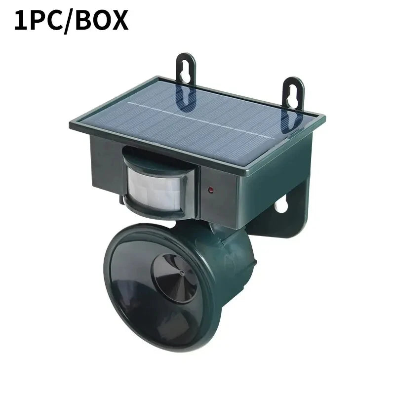 Solar Ultrasonic Animal Repellent - Deer, Cat, Dog, Bird, Mouse Deterrent