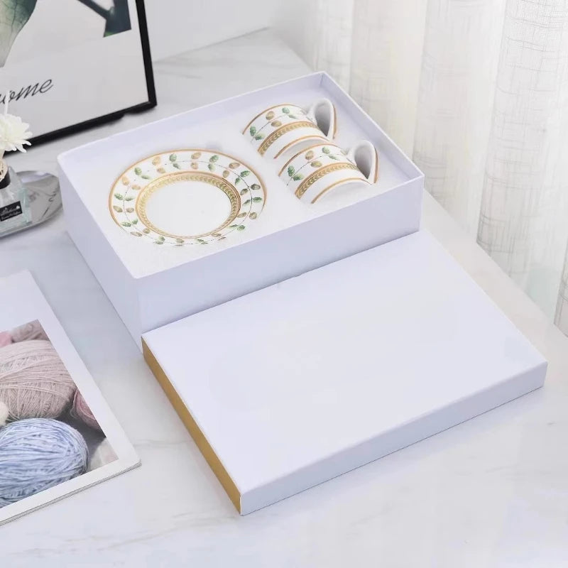 Classic Bone China Coffee & Tea Cup Set | Vabena Premium Quality