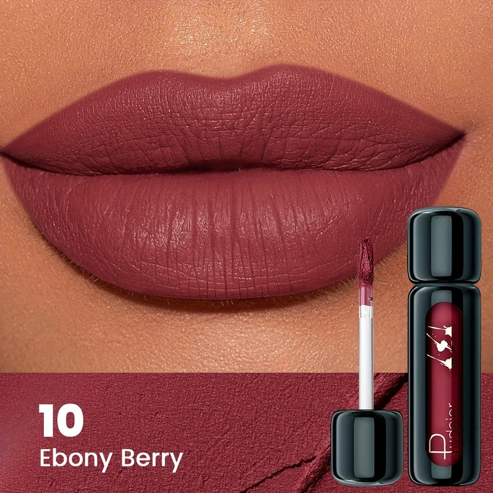 Matte Velvet Lip Gloss | Highly Saturated Liquid Lip Mud | Non-Stick & Long Lasting