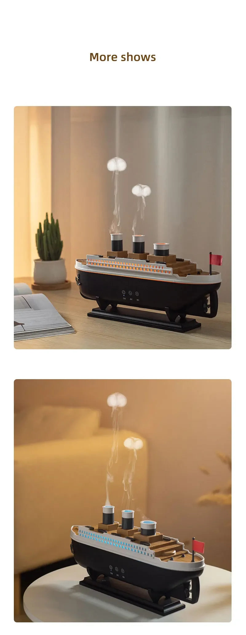 CREAROMA Titanic Humidifier - 250ml Remote Control Air Diffuser