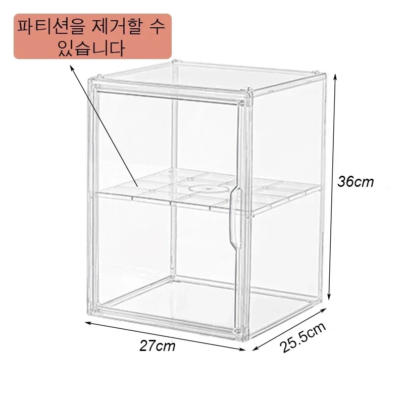 Large Capacity Clear Acrylic Organizer Box for Figures, Blind Boxes & Makeup