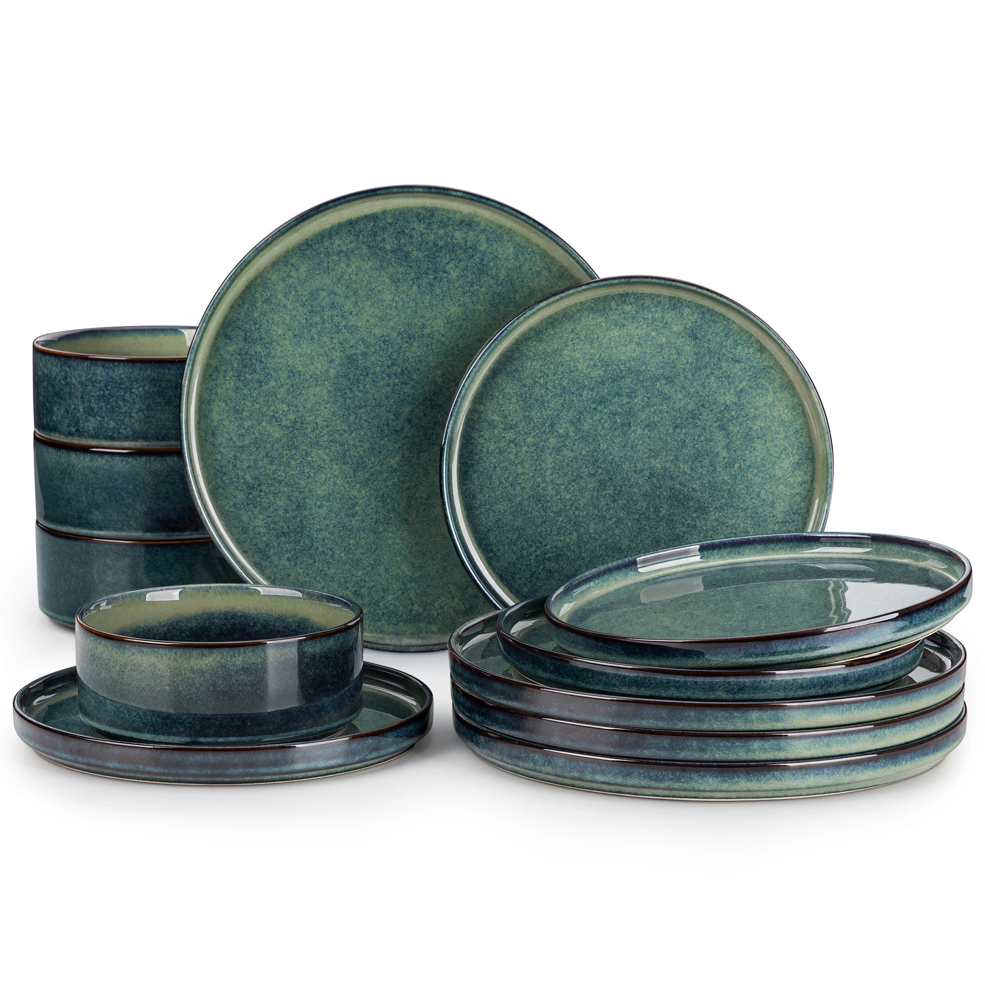 vancasso Reactive Glaze Stoneware Dinner Set - 12/24 Piece Dinnerware