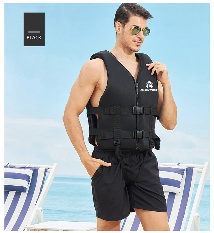 Vabena Neoprene Life Jacket for Water Sports | Adult Children Buoyancy Vest