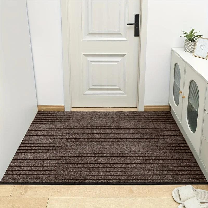 Large Striped Rubber Anti-Slip Corridor & Outdoor Carpet | Washable Area Rug