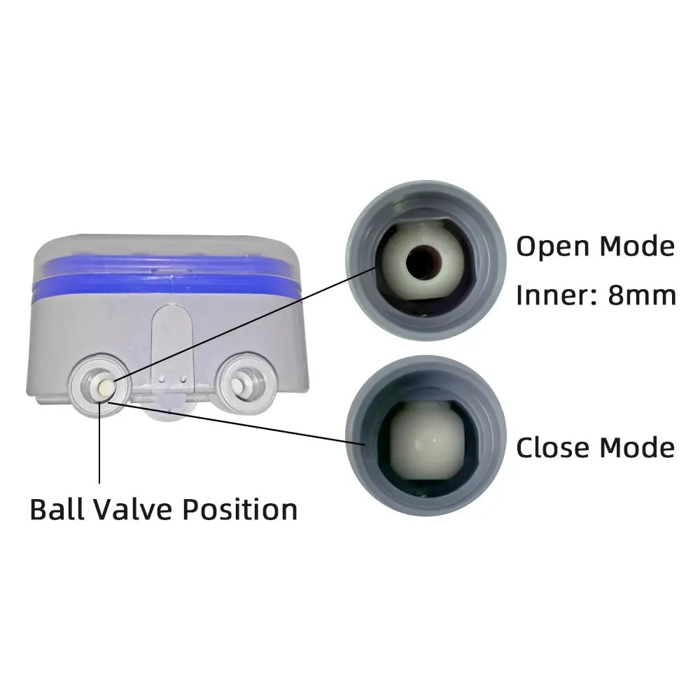 Automatic Garden Water Timer, 2 Outlet Ball Valve, 4 Dials, 0 Pressure Irrigation Controller for Yard