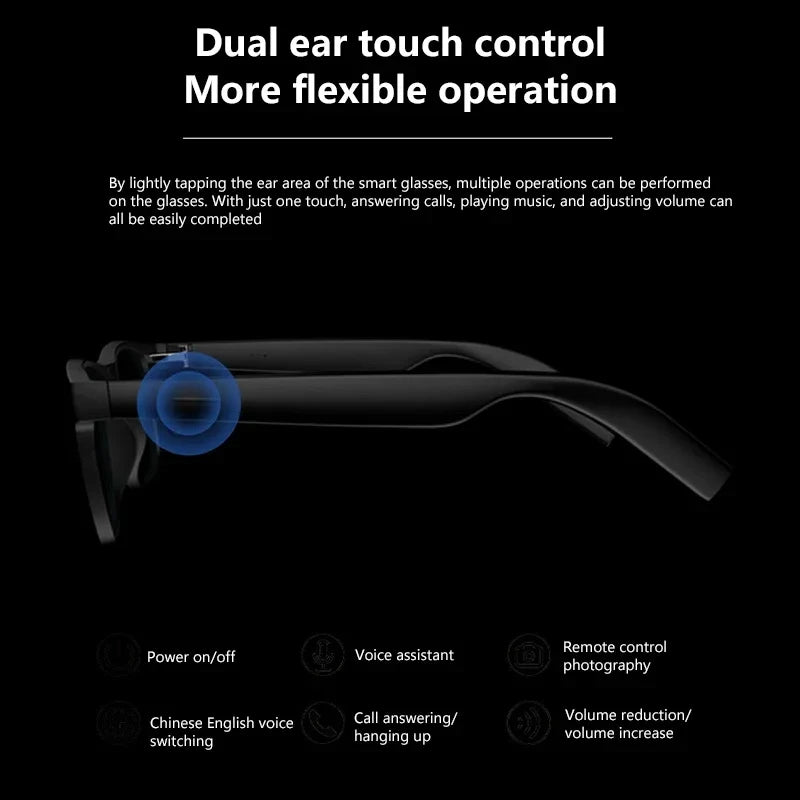 Lenovo Smart Camera Glasses - Bluetooth 5.4 Photo Recording