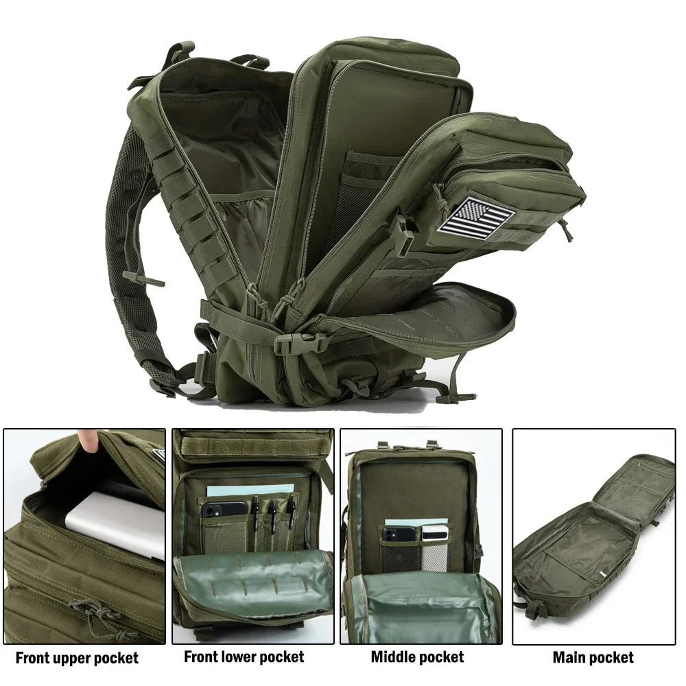 ReFire Gear 3-Day Tactical Backpack - Hiking & Fitness Pack