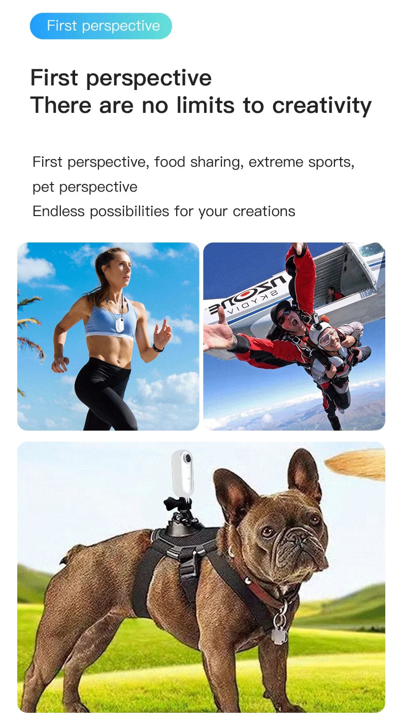 4K Mini WiFi Magnetic POV Action Camera - Waterproof Sport Vlogging Recorder