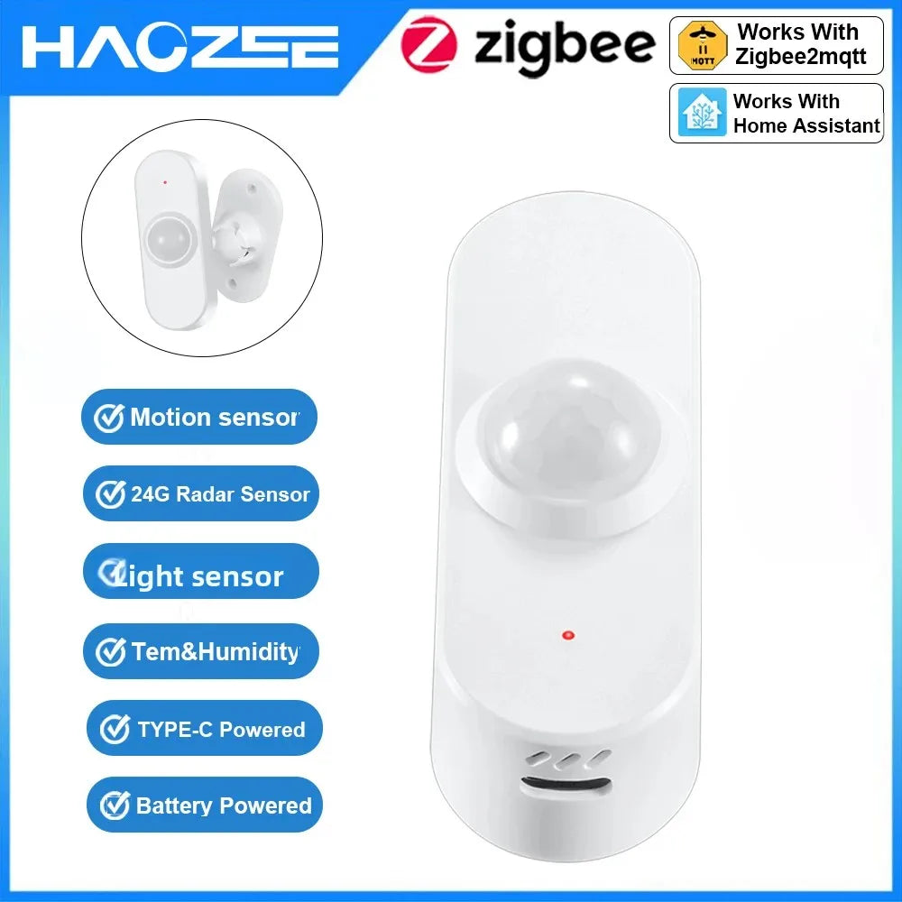 Haozee 24G mm Wave Presence Sensor for Smart Home Security