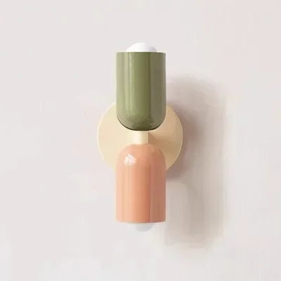 Colorful Nordic Macaron Wall Lamp for Bedside, Living Room & Kids' Decor