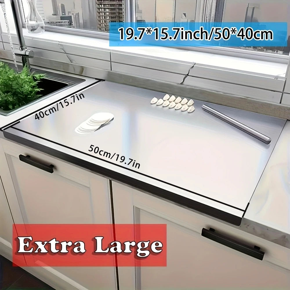 Vabena Stainless Steel Chopping, Noodle & Pastry Board | Professional Kitchen