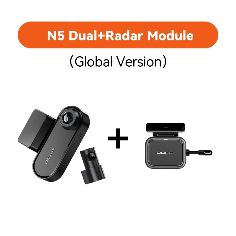 DDPAI N5 Dual 4K Dash Cam - Front & Rear, NightVIS, ADAS, GPS