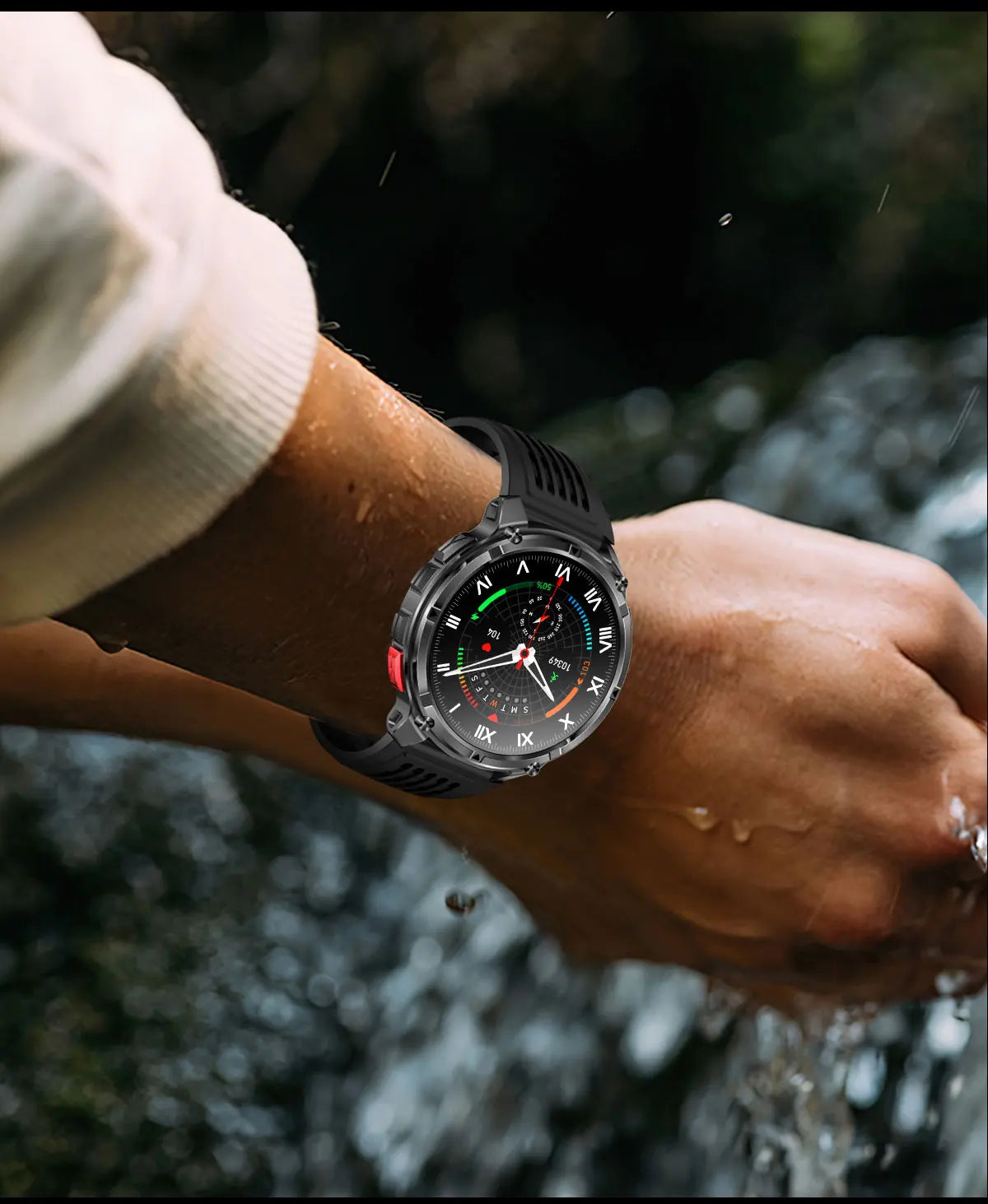 T-Rex3 Pro Smartwatch: GPS, 5ATM Waterproof, Military-Grade Sports & Outdoor Tracker