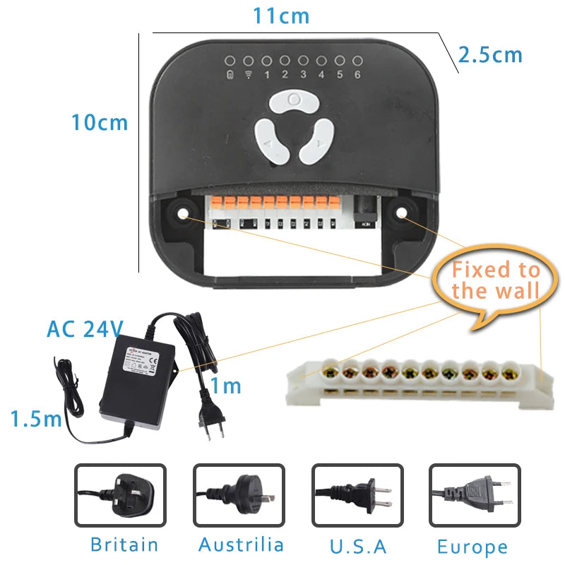 6-Zone Smart WiFi Garden Irrigation Timer & Tuya Controller