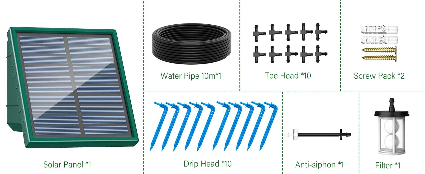 Solar Automatic Drip Irrigation System for Garden & Balcony