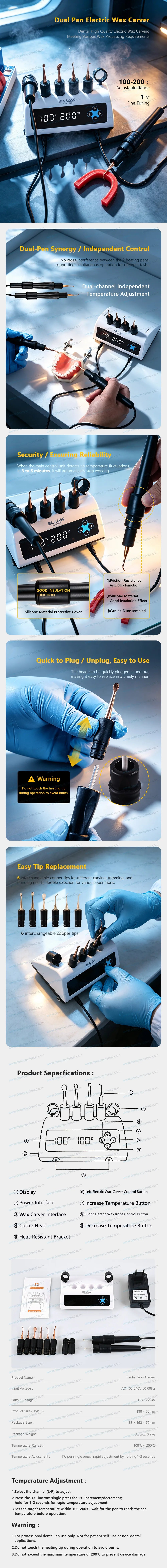 Electric Wax Carving Pen for Dental Lab | Precision Dentistry Tool