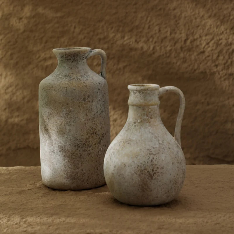 Vintage Handmade Ceramic Vase | 25.8CM Home Decor Accent