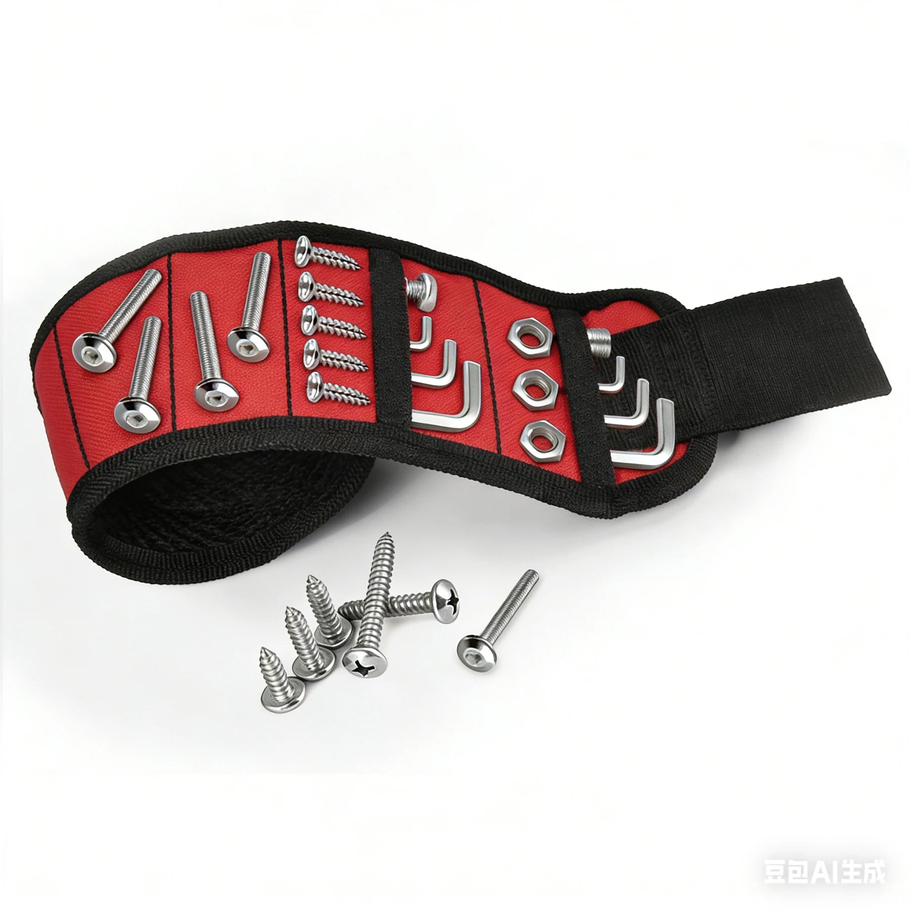 Vabena Magnetic Wristband - 1680D Polyester Tool Holder with 15 Magnets